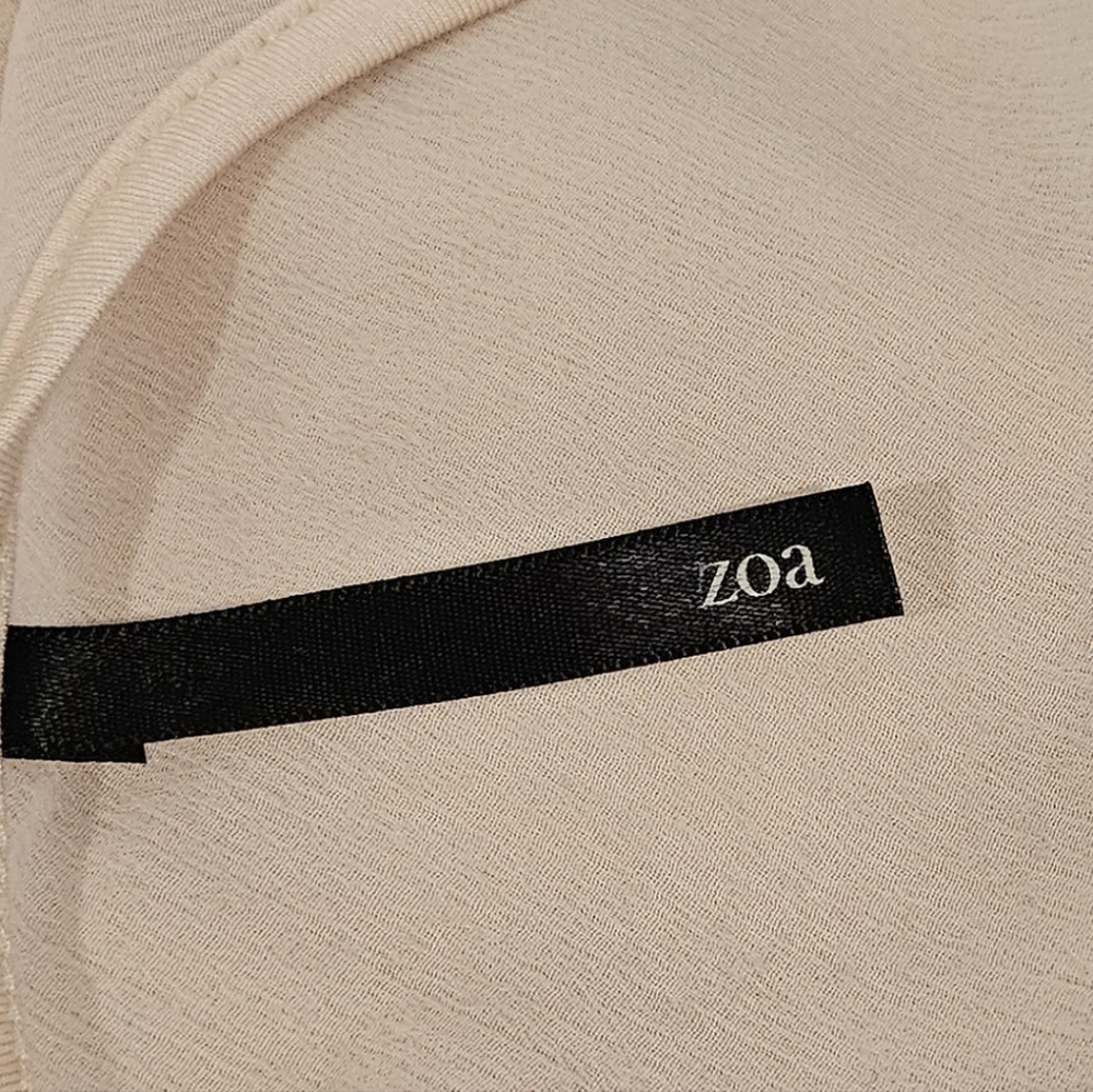 Cowlneck Sheer Back Top sz Medium. - Picture 5 of 6